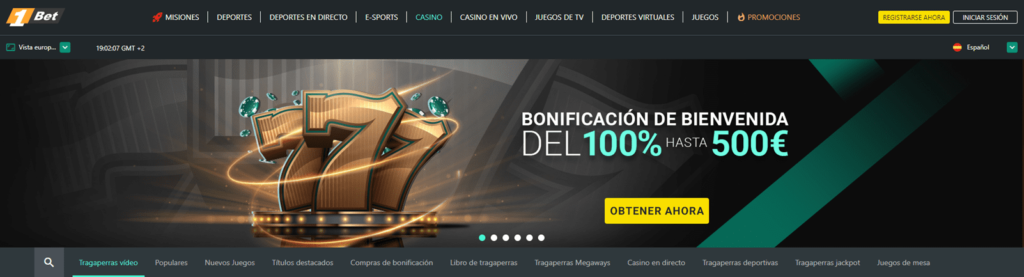 1Bet Casino en España - Revisión actualizada y bonos